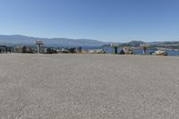 Coastal Landscape with Mountain View in Okanagan Valley, British Columbia