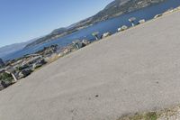 Coastal Landscape with Mountain View in Okanagan Valley, British Columbia