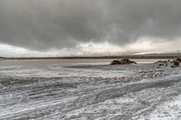 Coastal Landscape: Ocean, Beach, and Winter