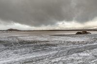 Coastal Landscape: Ocean, Beach, and Winter