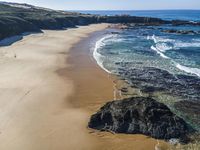 Aerial View of the Coastal Landscape in Portugal, Europe