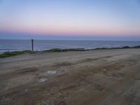 Coastal Landscape in Portugal at Afterglow