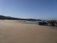 Coastal Landscape of Portugal: Beach and Rock Formation