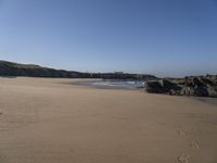 Coastal Landscape of Portugal: Beach and Rock Formation