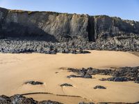 Coastal Landscape in Portugal with Blue Waters