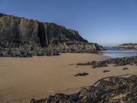 Clear Sky over Coastal Landscape in Portugal