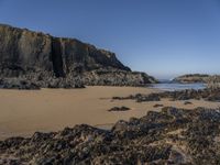 Clear Sky over Coastal Landscape in Portugal