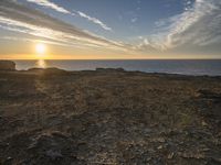 Coastal Landscape in Portugal: Under a Cloudy Sky