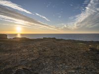 Coastal Landscape in Portugal: Under a Cloudy Sky