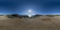 this is an image of the time of day taken from a 360 - view lens