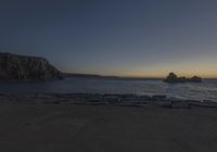 Coastal Landscape of Portugal: Sun Visible Over the Water