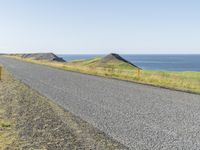 Coastal Landscape with Road in Iceland