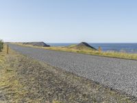 Coastal Landscape with Road in Iceland