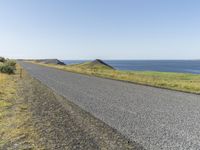 Coastal Landscape with Road in Iceland