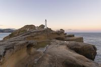 Coastal Landscape: Rock Formation by the Ocean