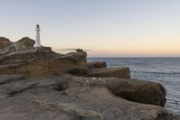 Coastal Landscape: Rock Formation by the Ocean