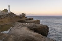 Coastal Landscape: Rock Formation by the Ocean