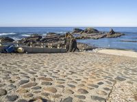 Coastal Landscape: Sand and Ocean in Portugal