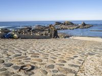 Coastal Landscape: Sand and Ocean in Portugal