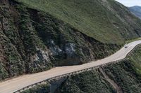 Coastal Mountain Road: Switchback with Ocean View