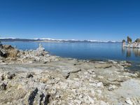 Coastal Mountains: A Clear Sky View of the Ocean