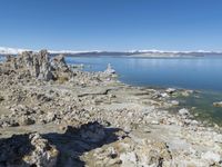 Coastal Mountains: A Clear Sky View of the Ocean