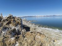 Coastal Mountains: A Clear Sky View of the Ocean