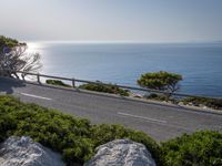 Coastal Mountains: High Road under Clear Sky