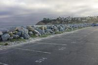 Coastal Parking Lot in Los Angeles Beach