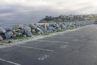 Coastal Parking Lot in Los Angeles Beach