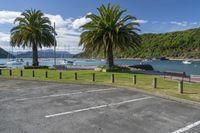 Coastal Parking Lot in Picton, New Zealand