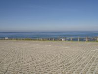 Coastal Parking Lot in Portugal with Clear Sky