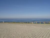Coastal Parking Lot in Portugal with Clear Sky