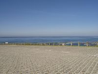 Coastal Parking Lot in Portugal with Clear Sky