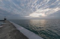 Coastal Pier at Dawn in Chicago, USA