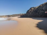 Coastal Portugal: Aerial View of Open Beach Space