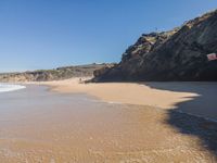 Coastal Portugal: Aerial View of Open Beach Space