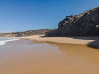 Coastal Portugal: Aerial View of Open Beach Space