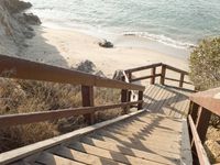 Coastal Property: Sand and Water with Clear Skies