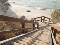 Coastal Property: Sand and Water with Clear Skies