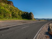 Coastal Road Along the Ocean Horizon