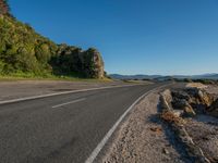 Coastal Road Along the Ocean Horizon