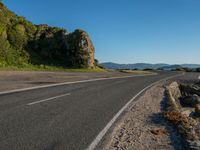 Coastal Road Along the Ocean Horizon