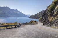 Coastal Road and Azure Waters - Scenic Landscape 001