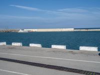 Coastal Road in Barcelona, Europe: Shimmering Ocean Views