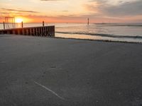 Coastal Road in Bremen, Germany at Sunrise