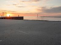 Coastal Road in Bremen, Germany at Sunrise