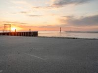 Coastal Road in Bremen, Germany at Sunrise