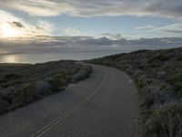 California Coastal Road at Dawn