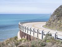 Coastal Road in California, USA - Ocean and Mountain View